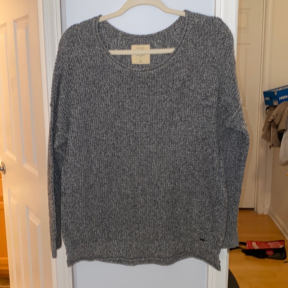 Heathered Grey Hollister Sweater